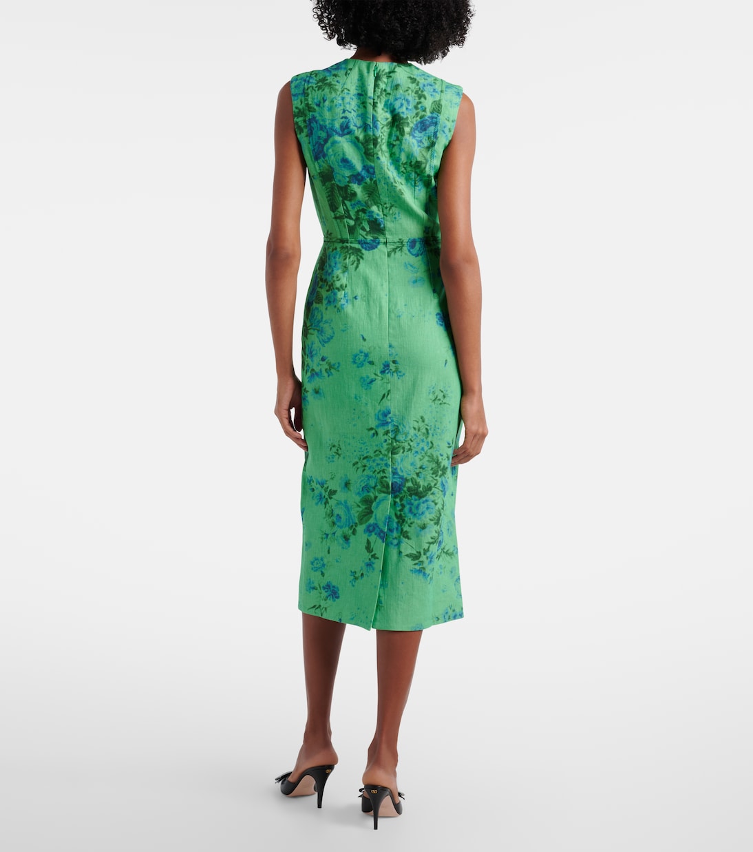 Midikleid aus Leinen | Erdem