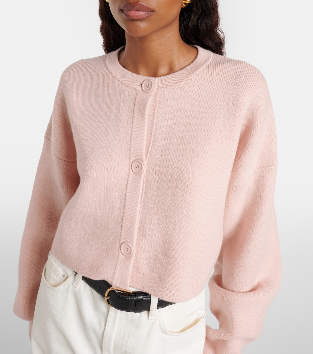 Cropped wool-blend cardigan | Toteme