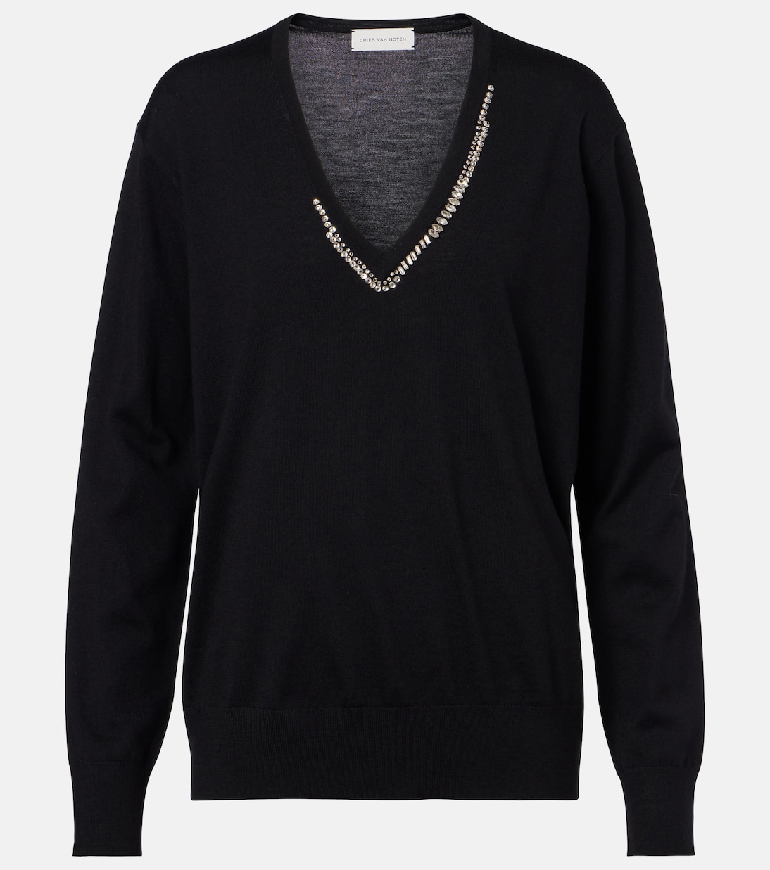 Embellished wool sweater | Dries Van Noten