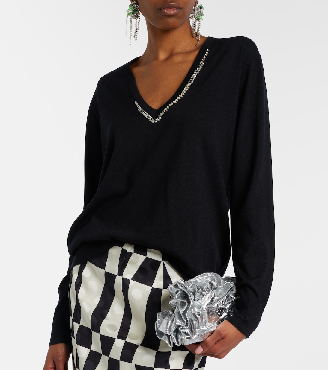 Embellished wool sweater | Dries Van Noten