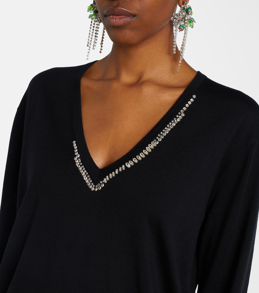 Embellished wool sweater | Dries Van Noten