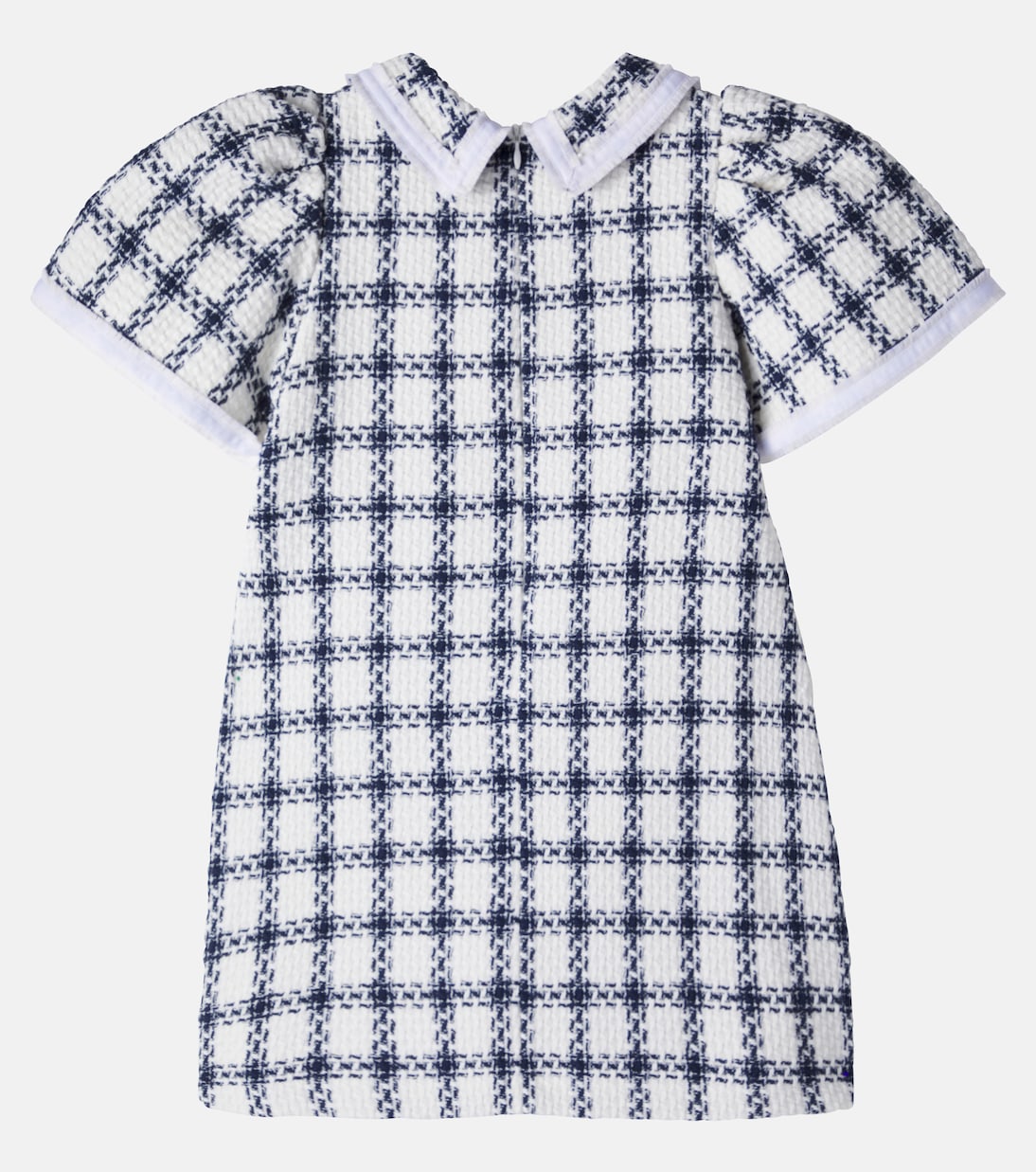 Checked cotton-blend tweed dress | Patachou