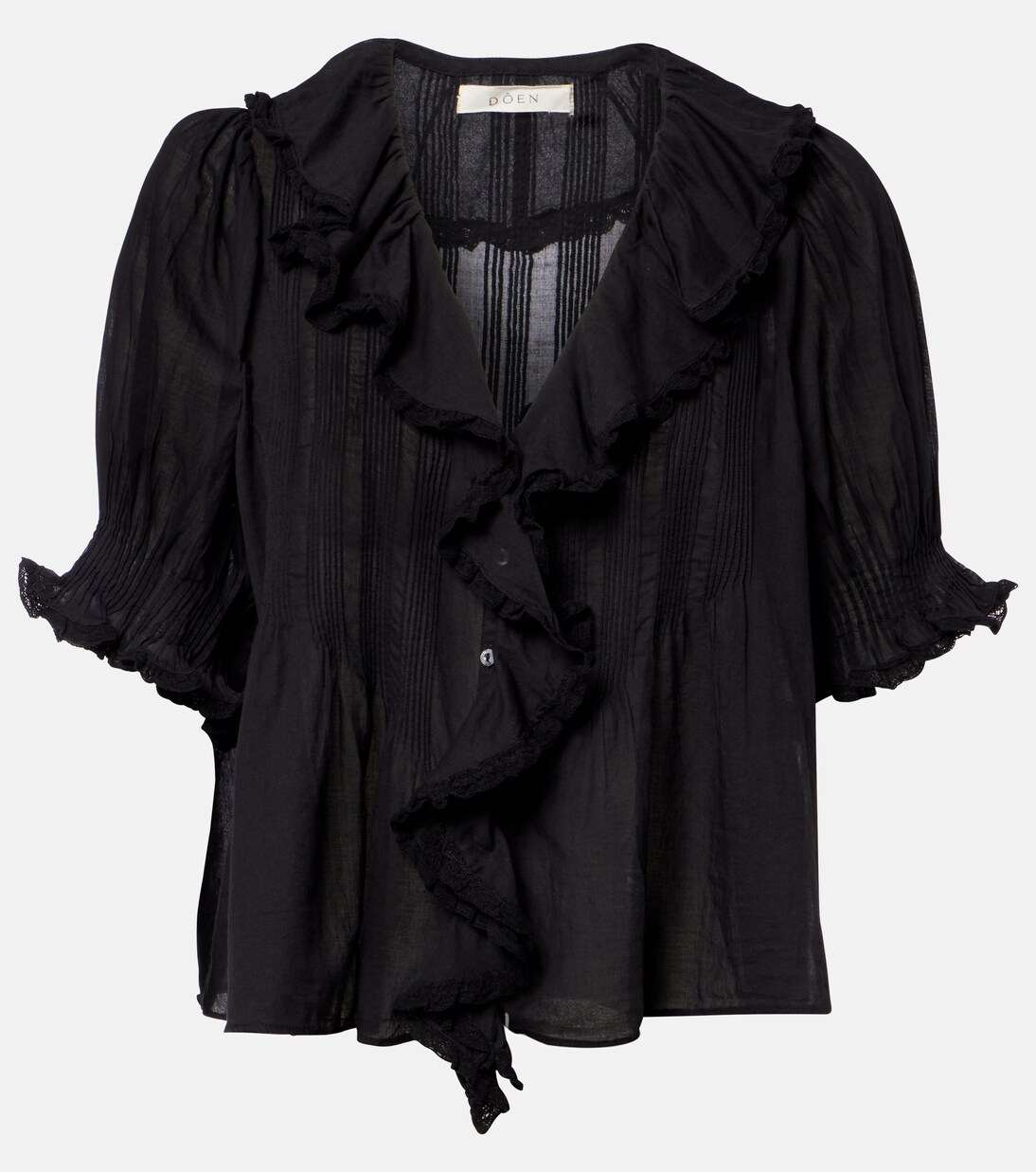 Henri cotton voile top | Dôen