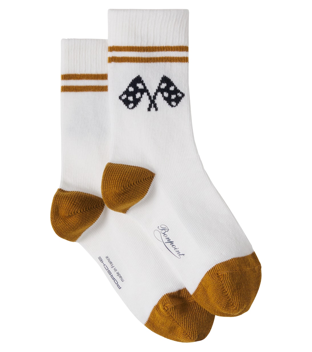 x Porsche Lir intarsia cotton-blend socks | Bonpoint