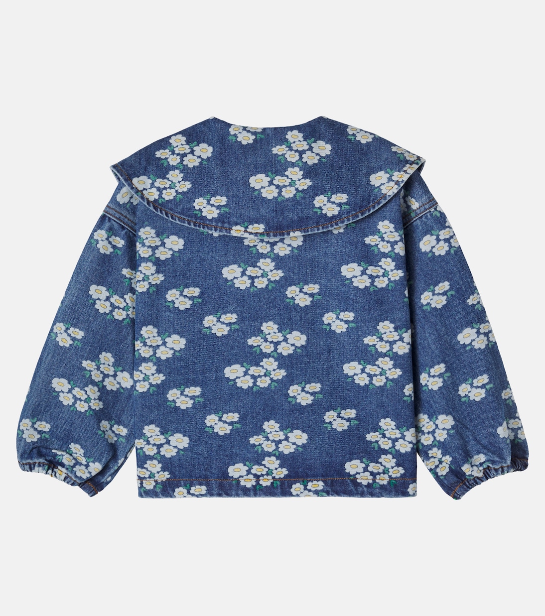 Blossoms floral denim jacket | Tinycottons