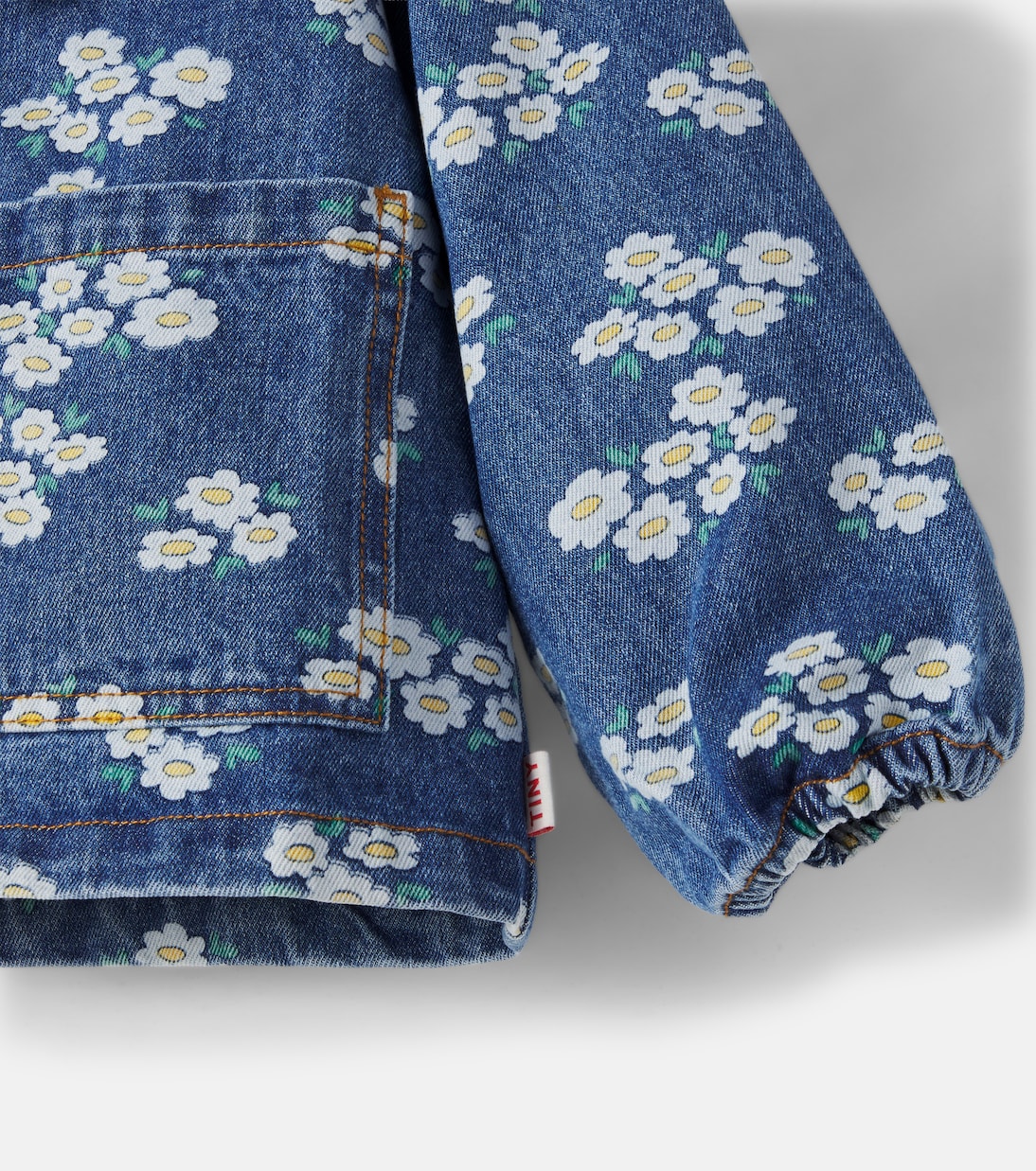 Blossoms floral denim jacket | Tinycottons