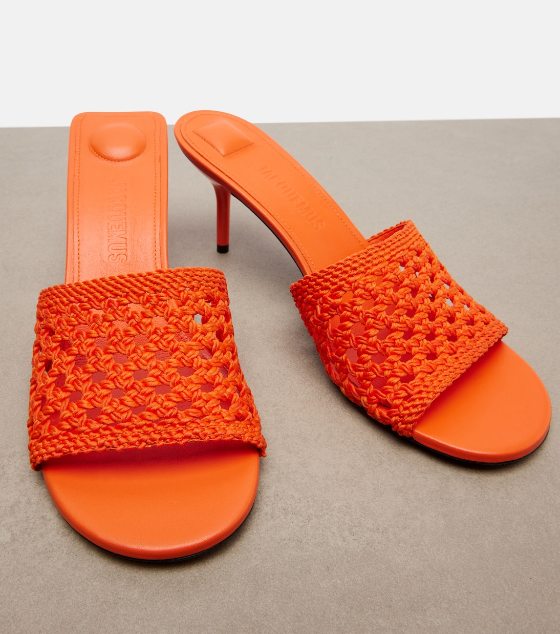 Mules Cubisto in rafia intrecciata | Jacquemus