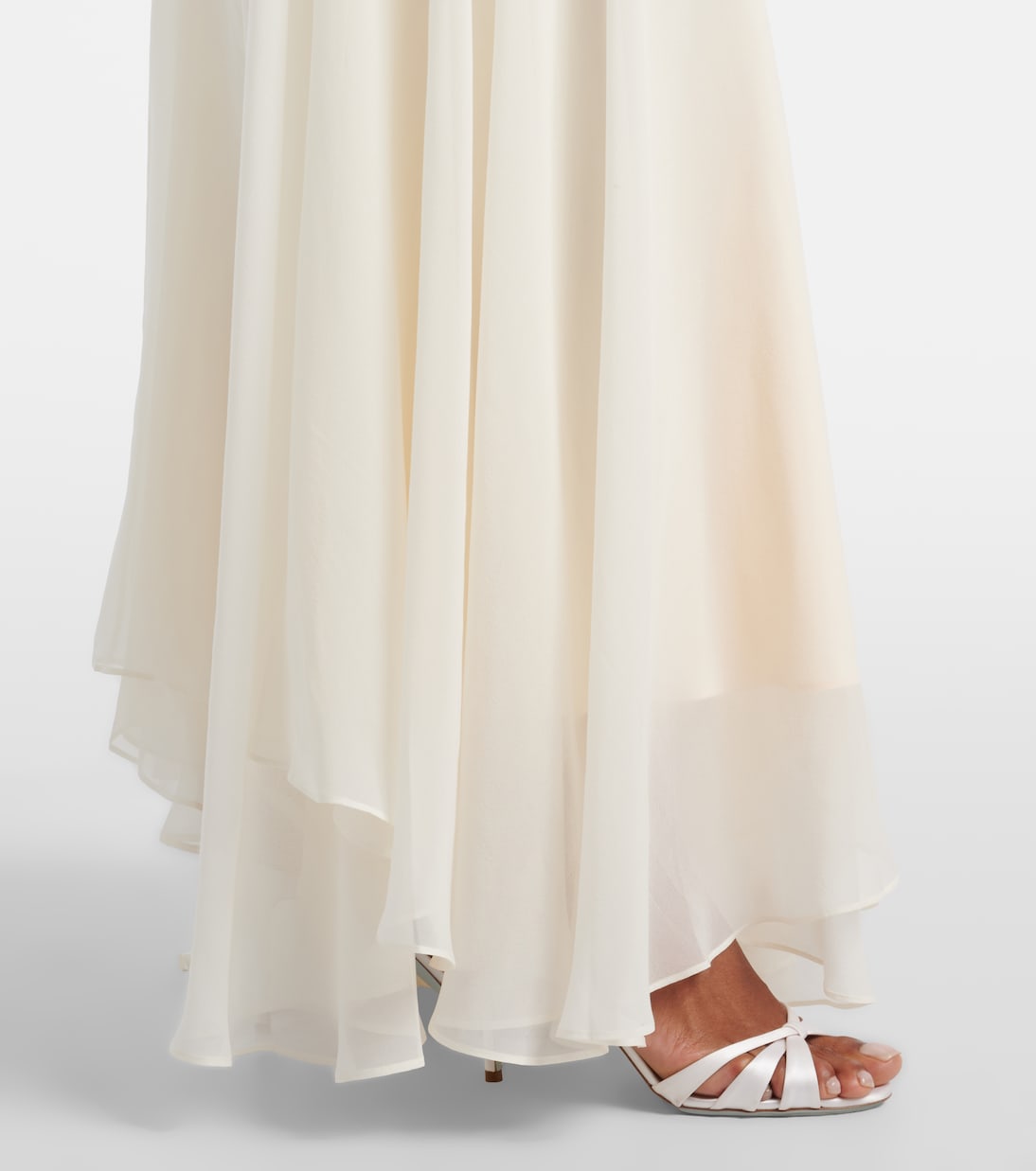Bridal Dia silk chiffon gown | De La Vali