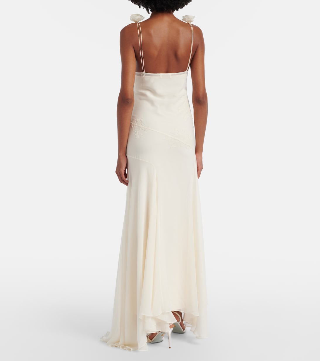 Bridal Dia silk chiffon gown | De La Vali