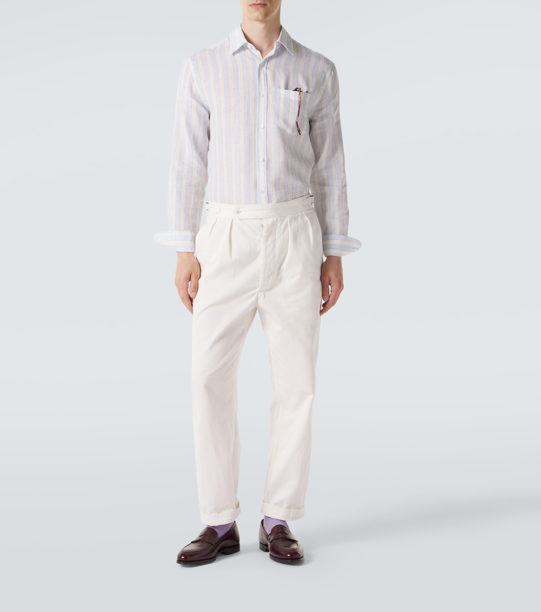 Striped linen shirt | Dunhill