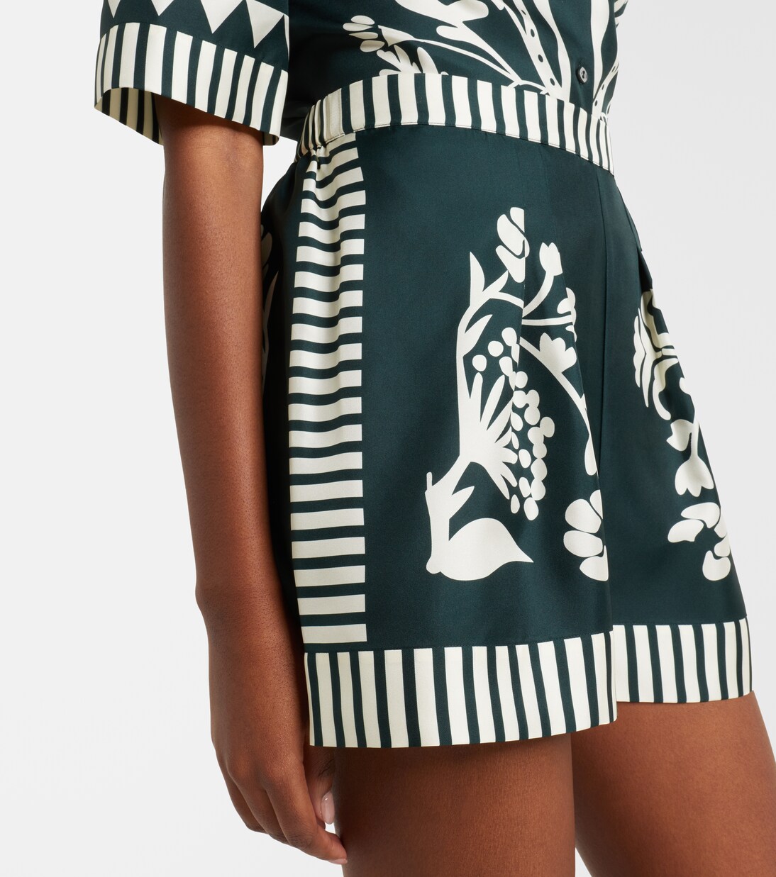 Short Arjun imprimé en soie | Eres