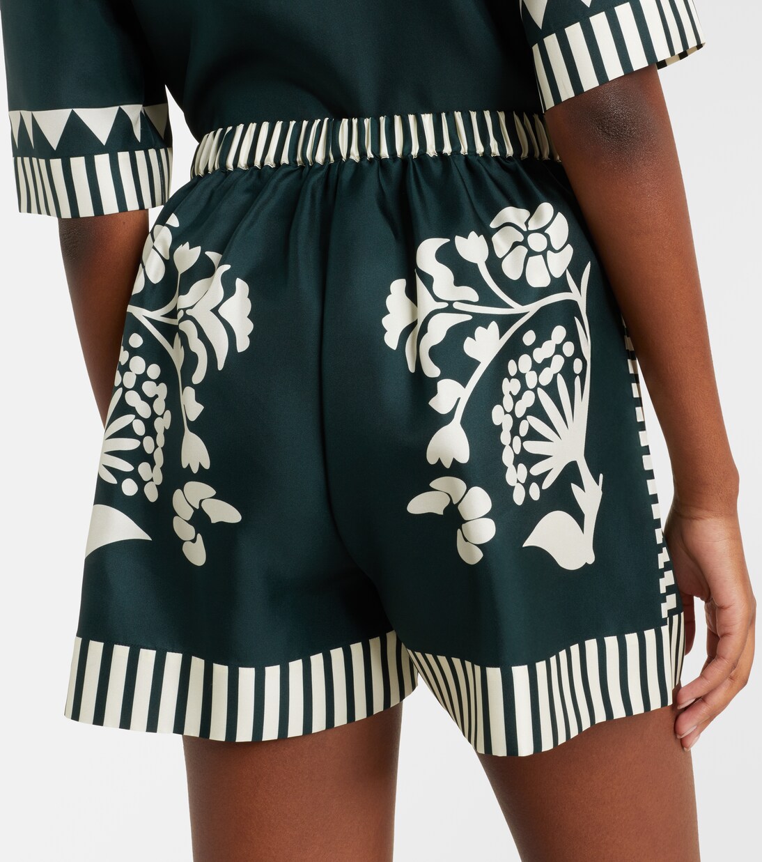 Short Arjun imprimé en soie | Eres