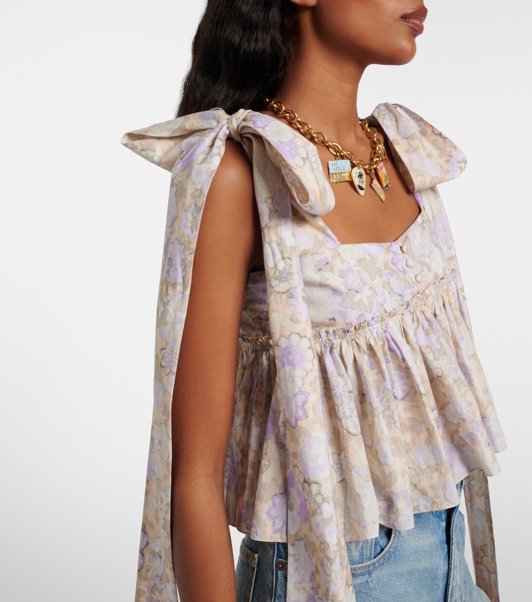 Bedrucktes Top aus Baumwolle | Chloé