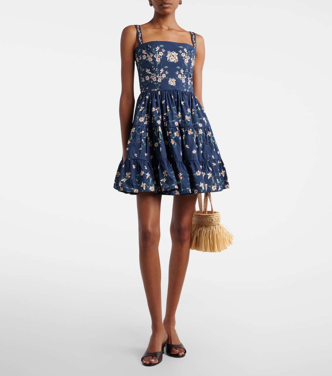 Robe Lima en coton à fleurs | Agua by Agua Bendita