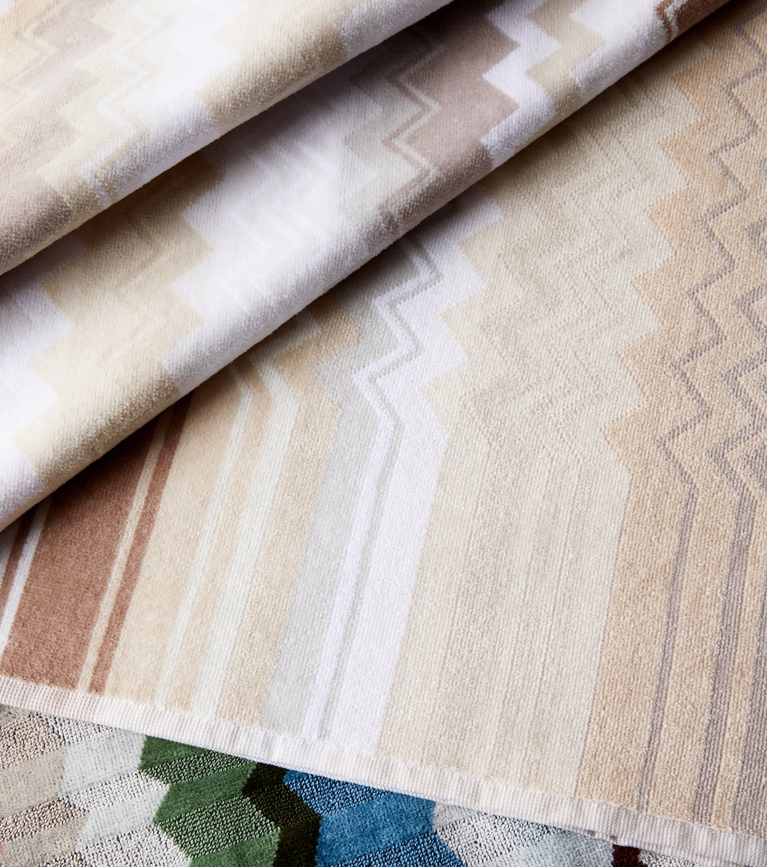 Giacomo Zigzag cotton terry bath sheet | Missoni