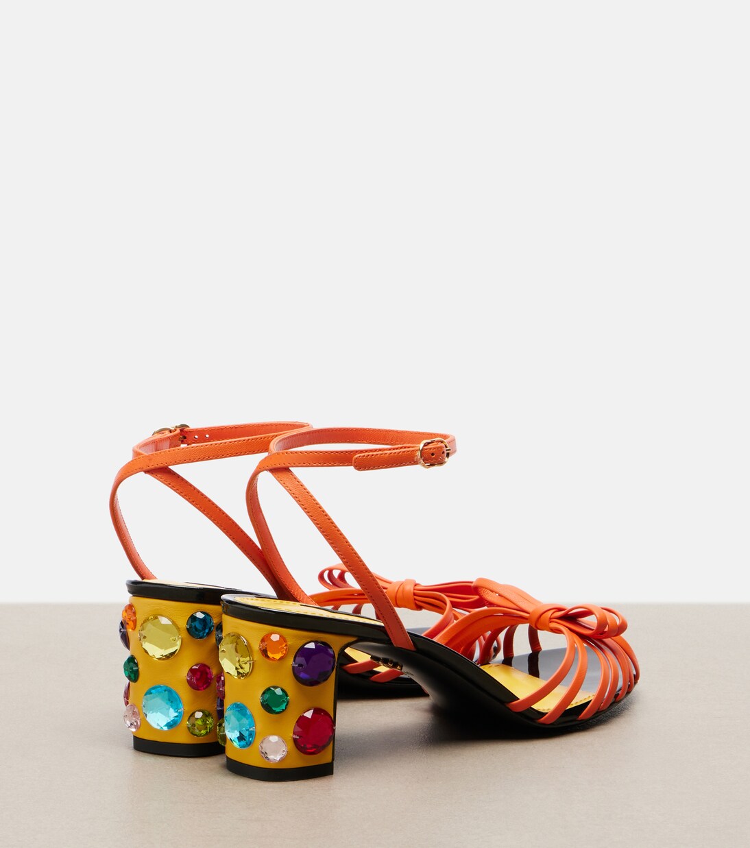 Sandales Keira en cuir à ornements | Dolce&Gabbana