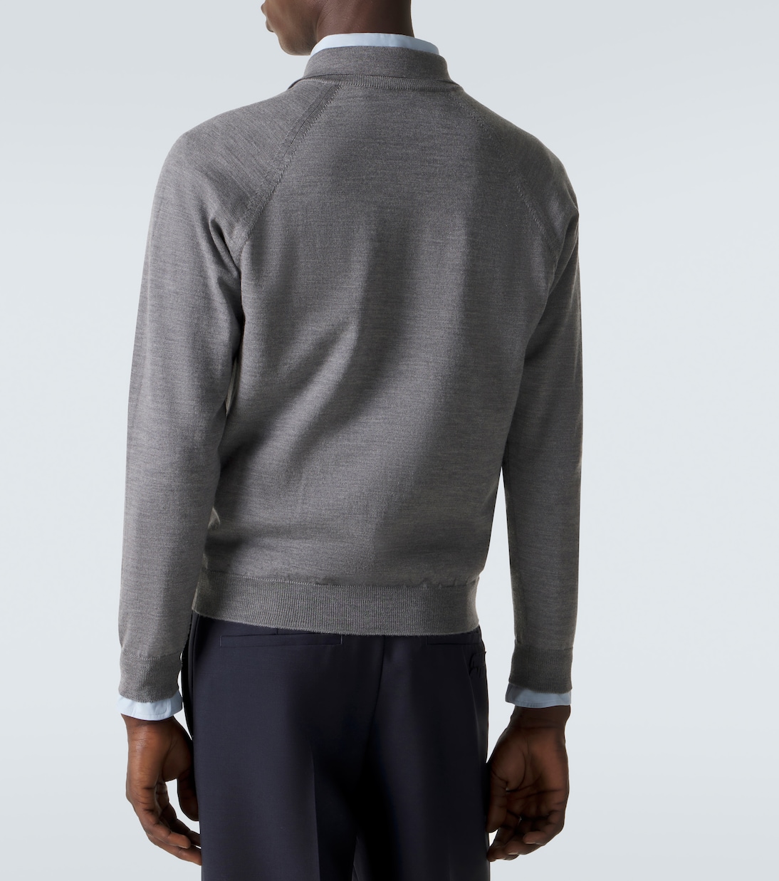 Virgin wool polo sweater | Miu Miu