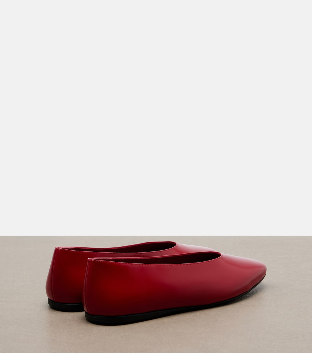 Leather ballet flats | Prada