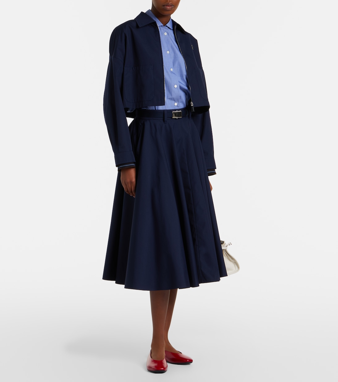 Leather ballet flats | Prada