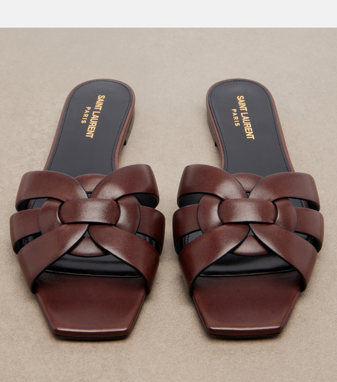 Tribute leather sandals | Saint Laurent