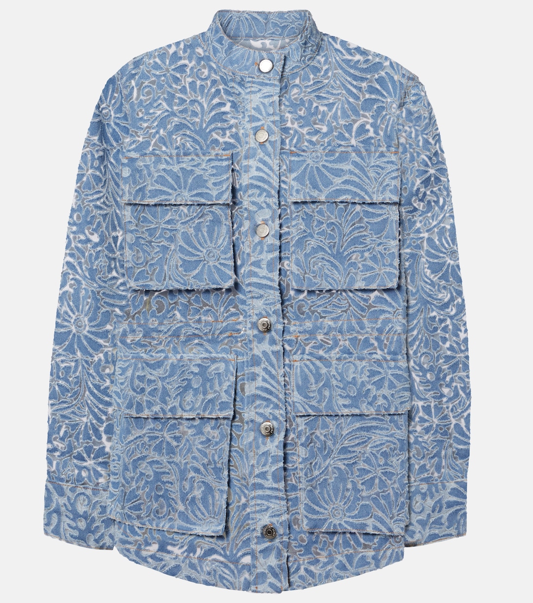 Bedruckte Jeansjacke Low | Veronica Beard