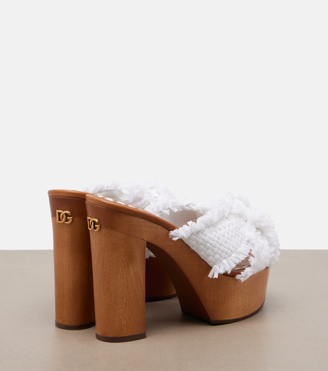 Leather-trimmed clogs | Dolce&Gabbana