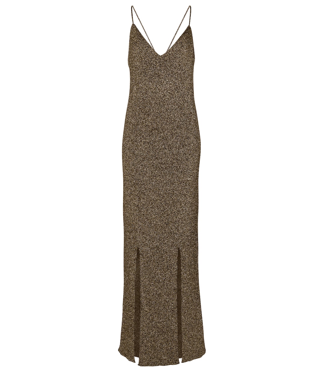 Robe longue à fils métallisés | Ganni