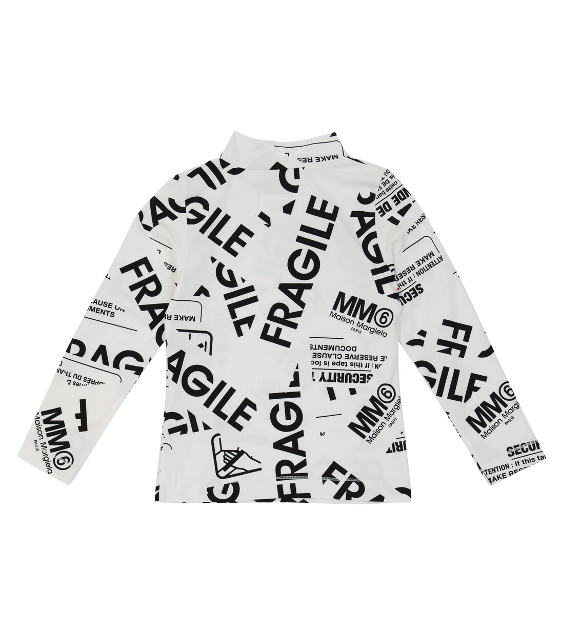 Printed stretch-cotton top | MM6 Maison Margiela Kids
