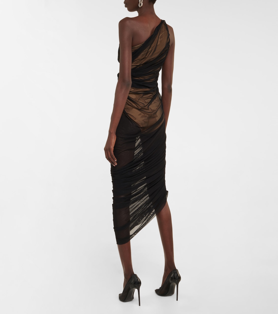 Robe midi Diana asymétrique | Norma Kamali