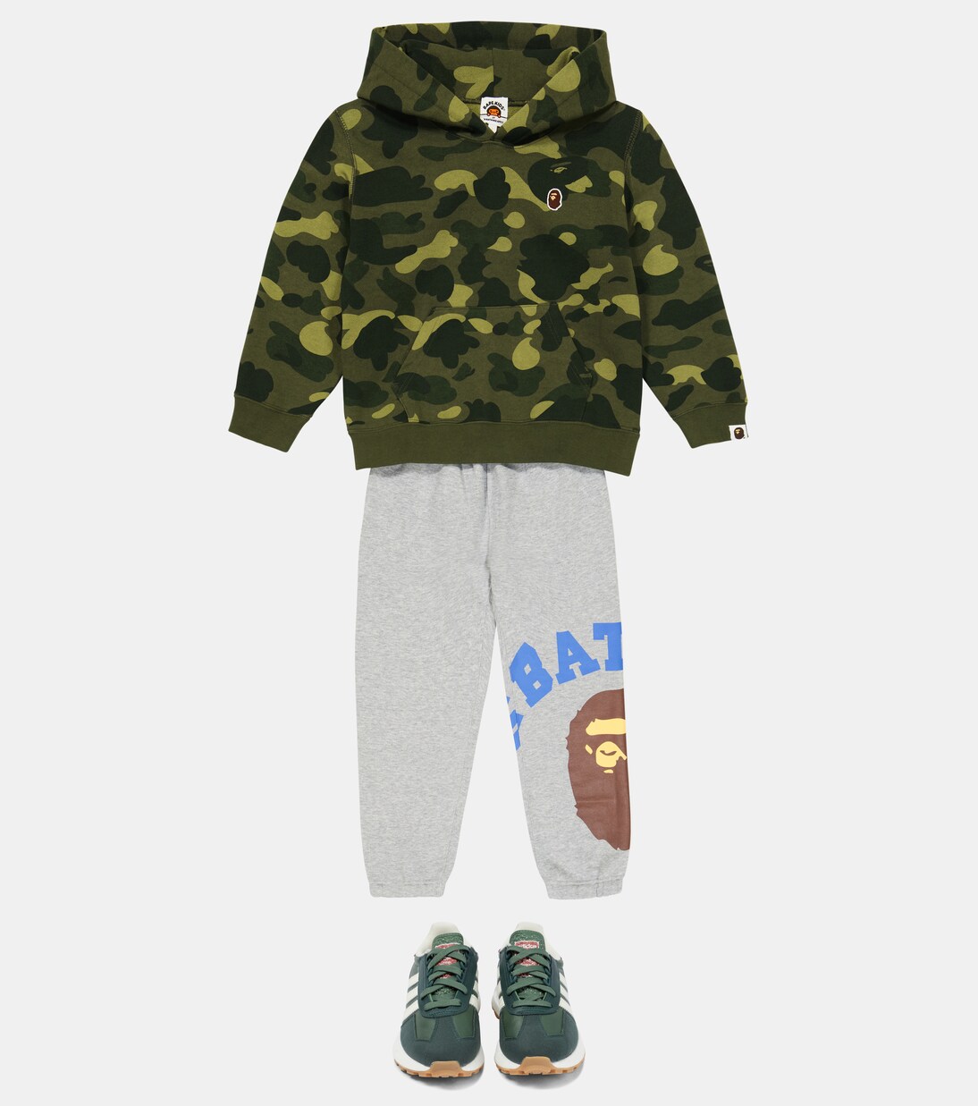 Retropy suede-paneled sneakers | Adidas Originals Kids