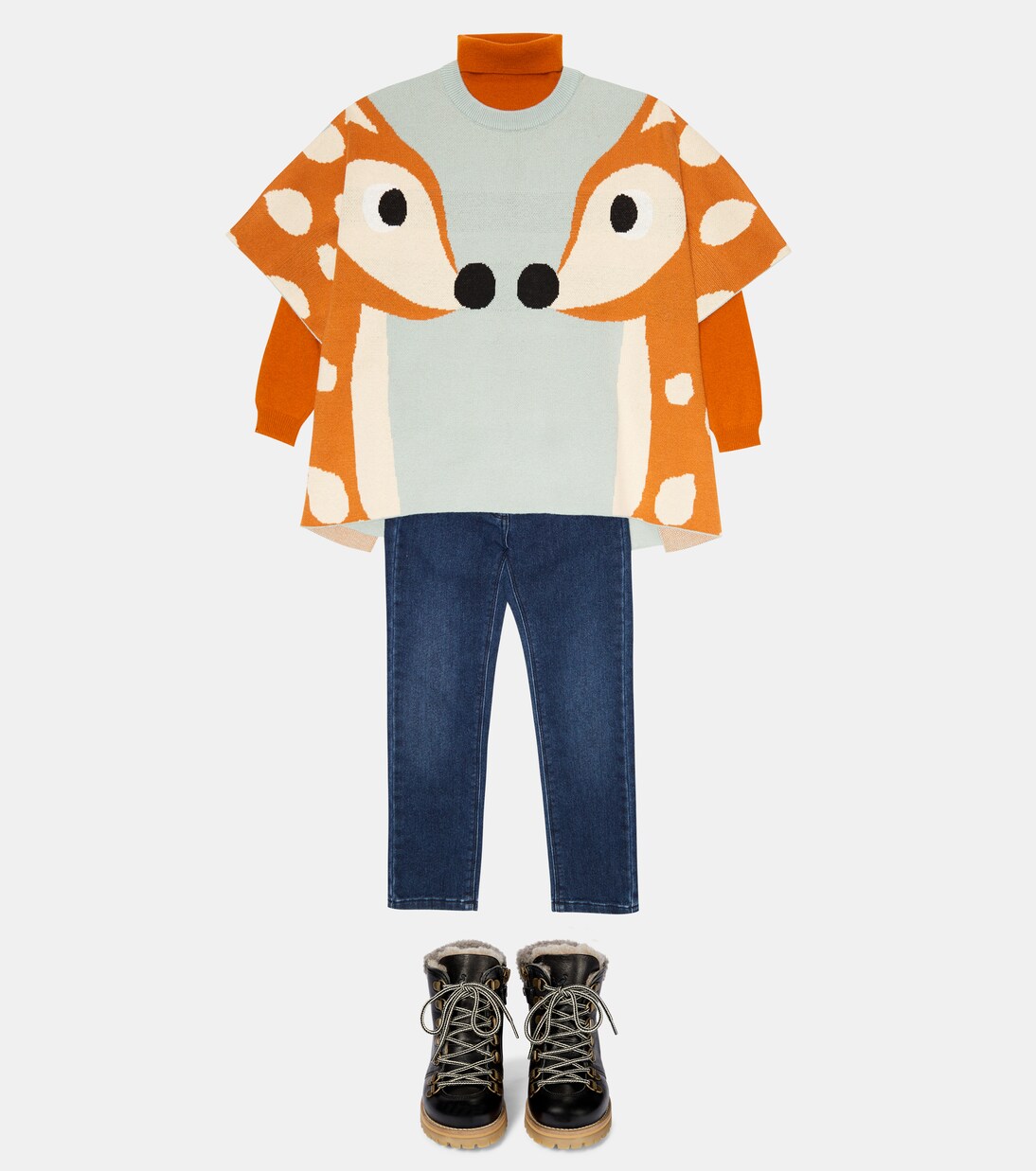 Jacquard cotton and wool top | Stella McCartney Kids