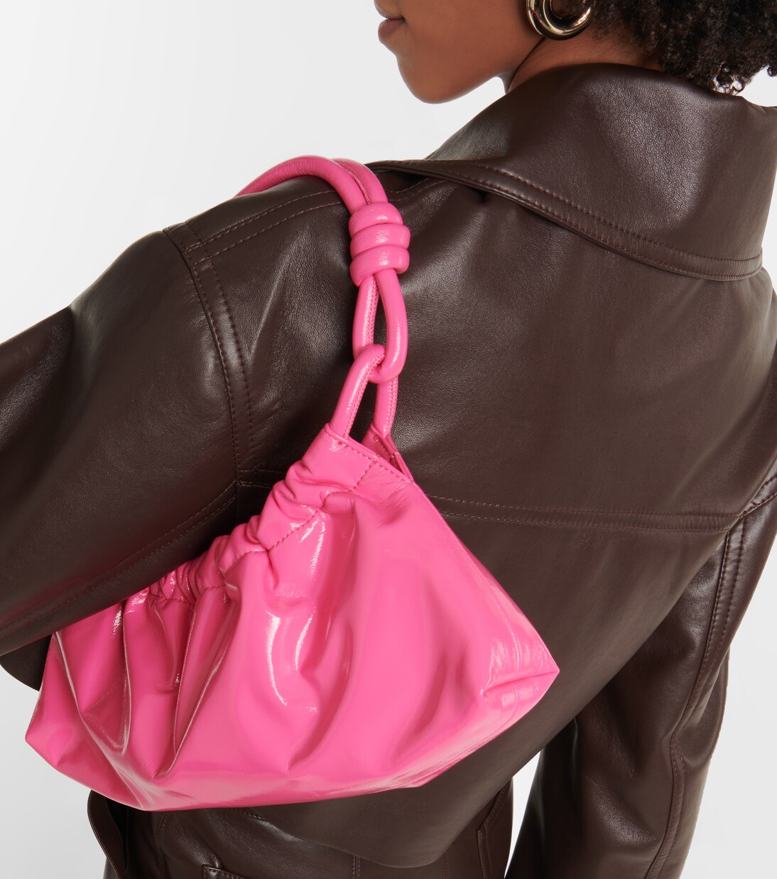 Valerie lacquered tote bag | Nanushka