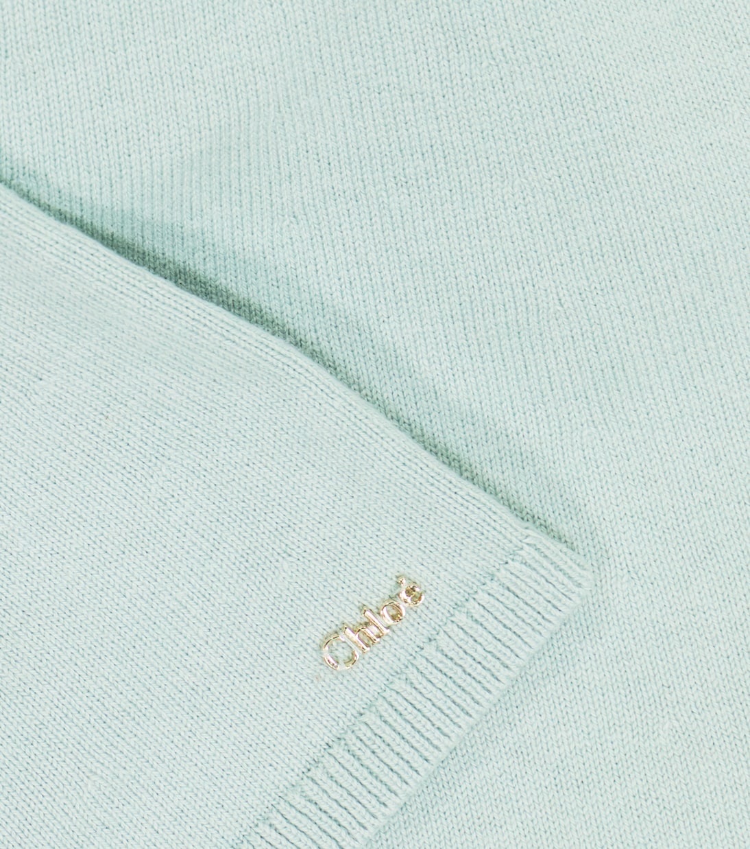 Baby - Abito in lana e cotone con volant | Chloé Kids