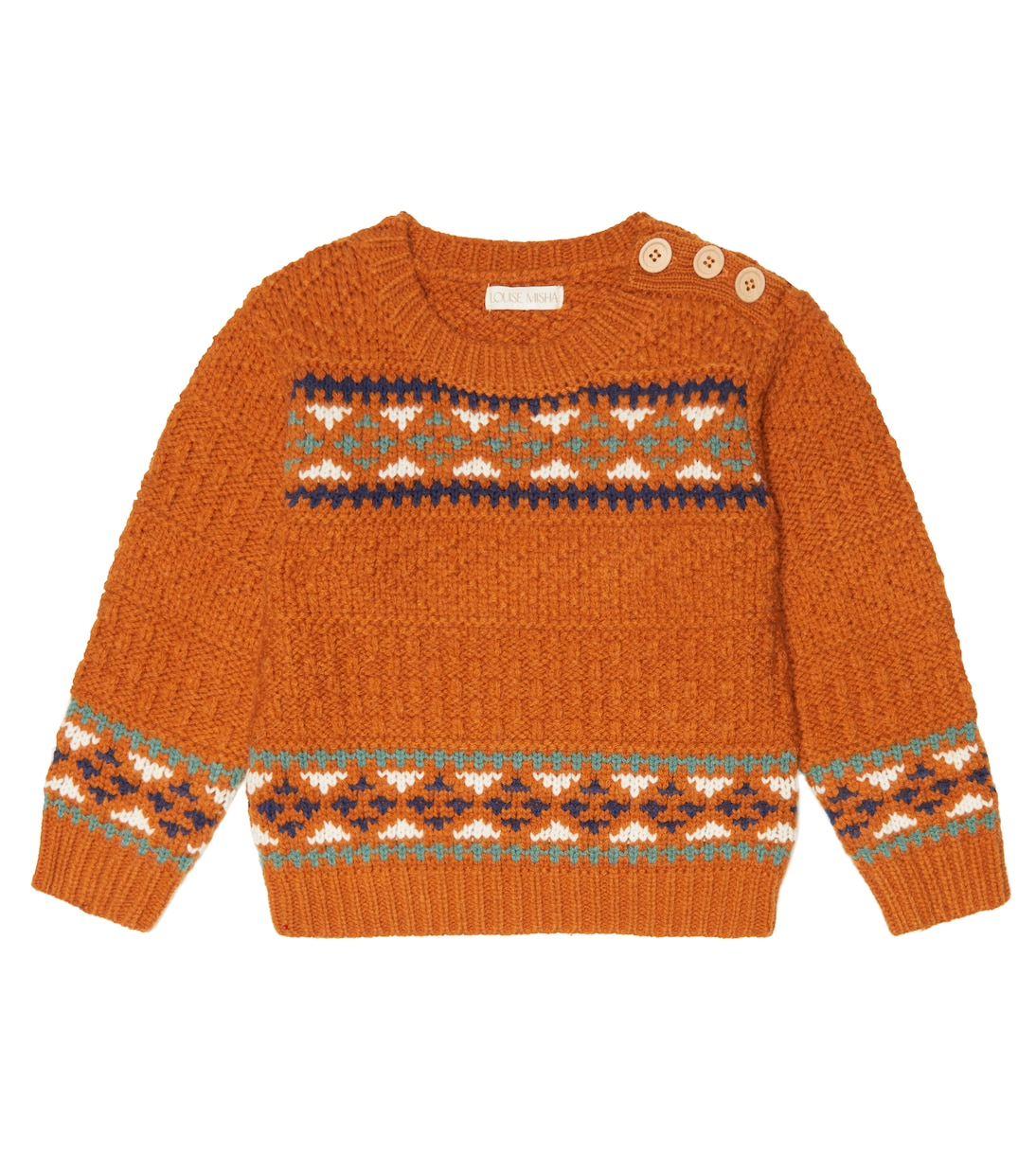 Cosmo intarsia wool-blend sweater | Louise Misha