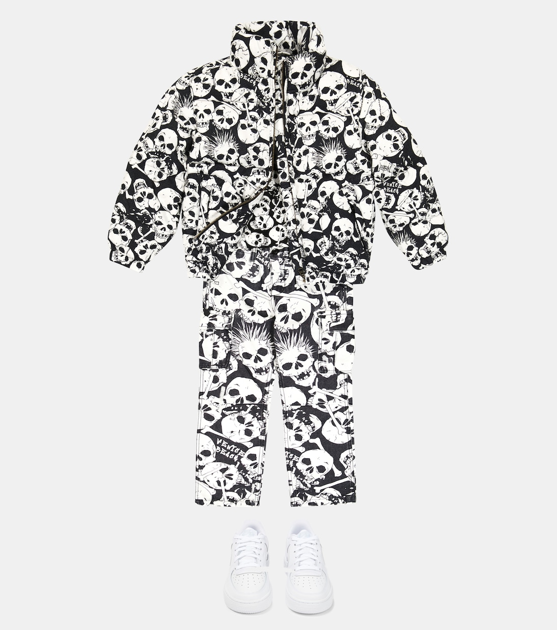 Printed cotton down jacket | ERL Kids