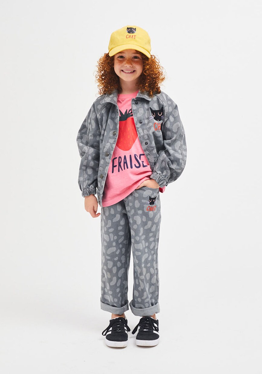 Veste Chat en jean | Jellymallow