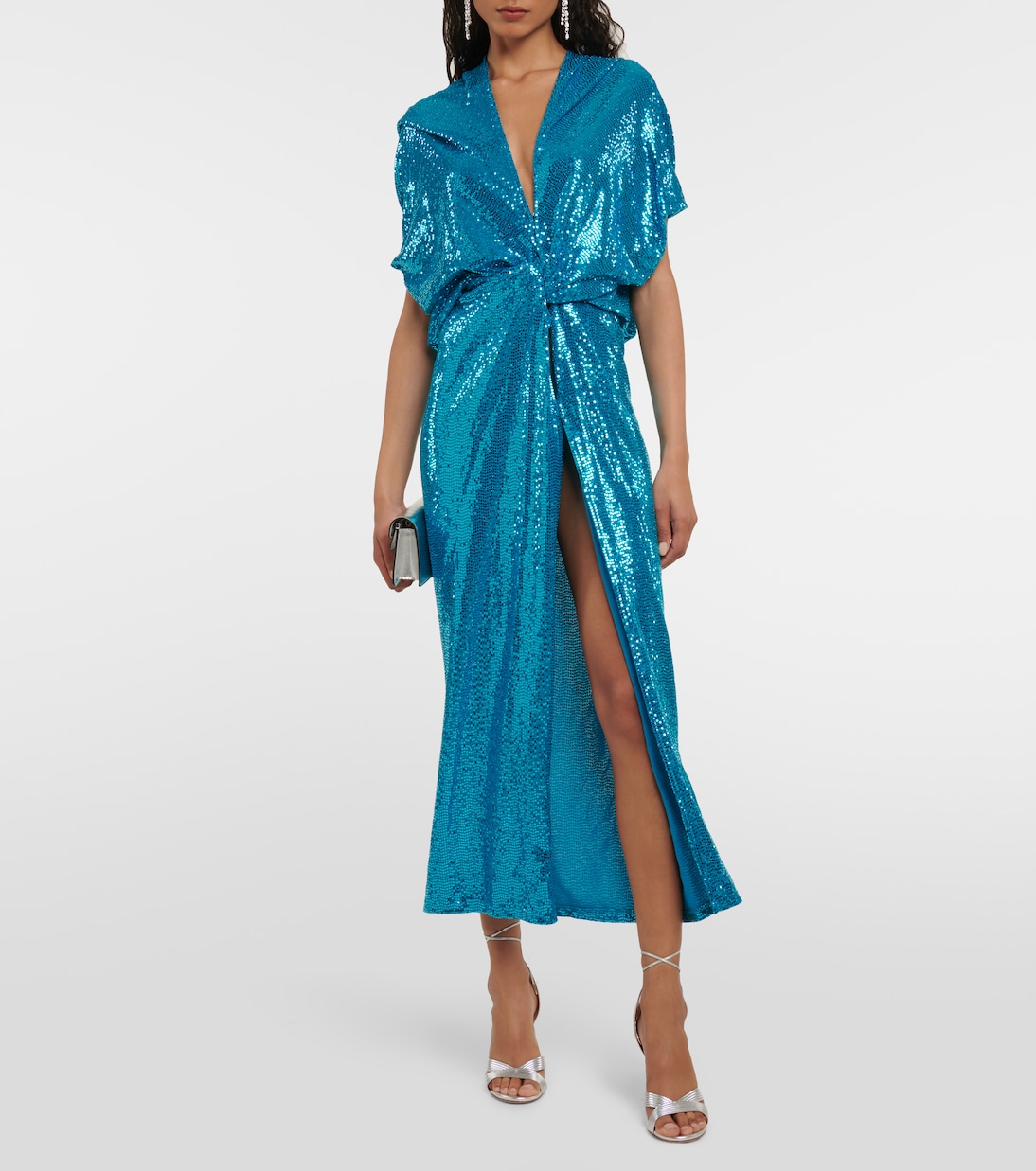 Kimel sequined gathered midi dress | Dodo Bar Or