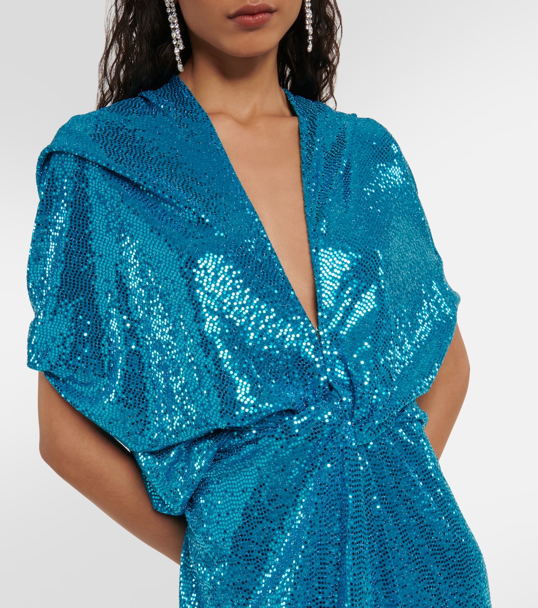 Kimel sequined gathered midi dress | Dodo Bar Or