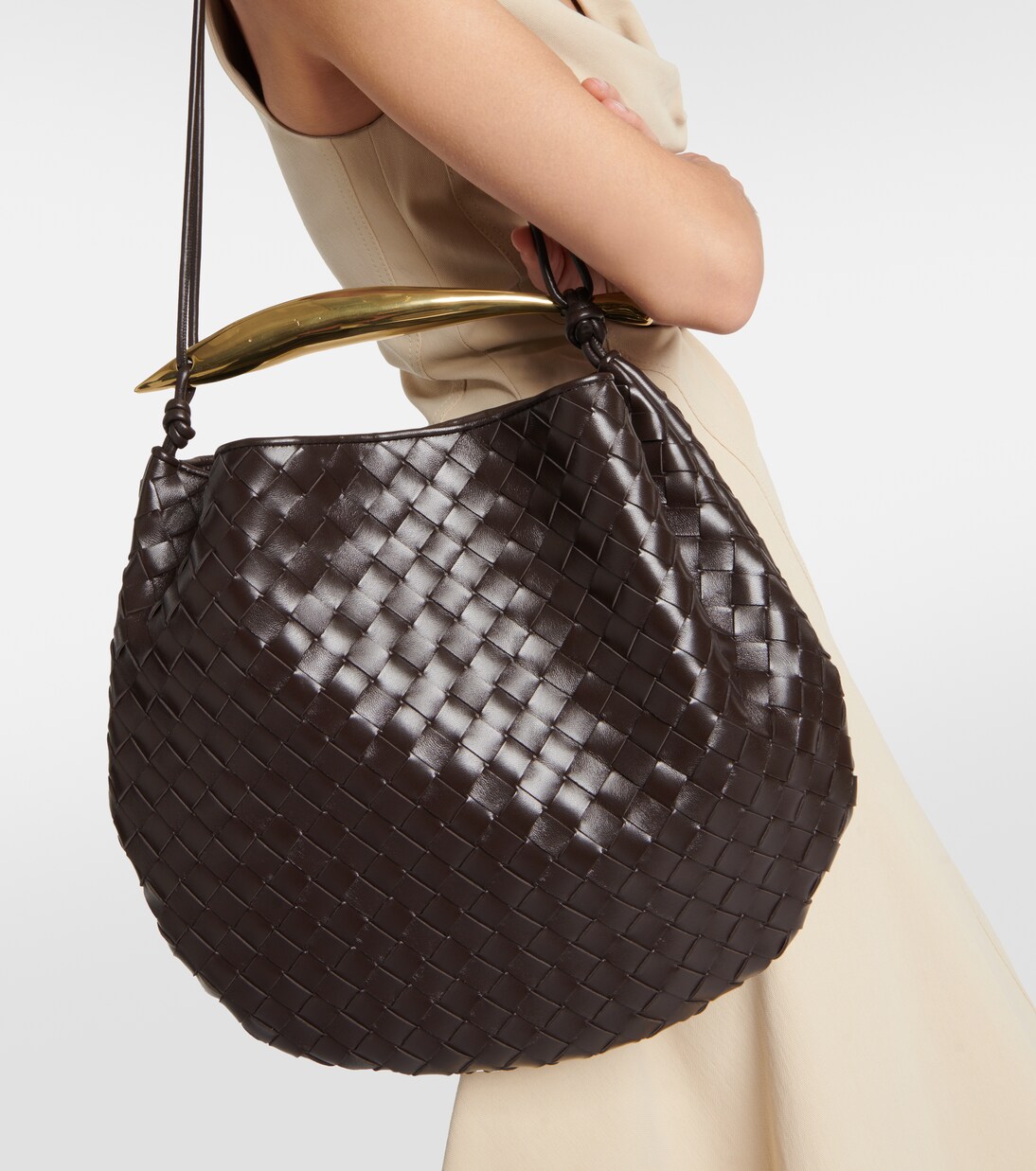 Sac Sardine Large Intrecciato en cuir | Bottega Veneta