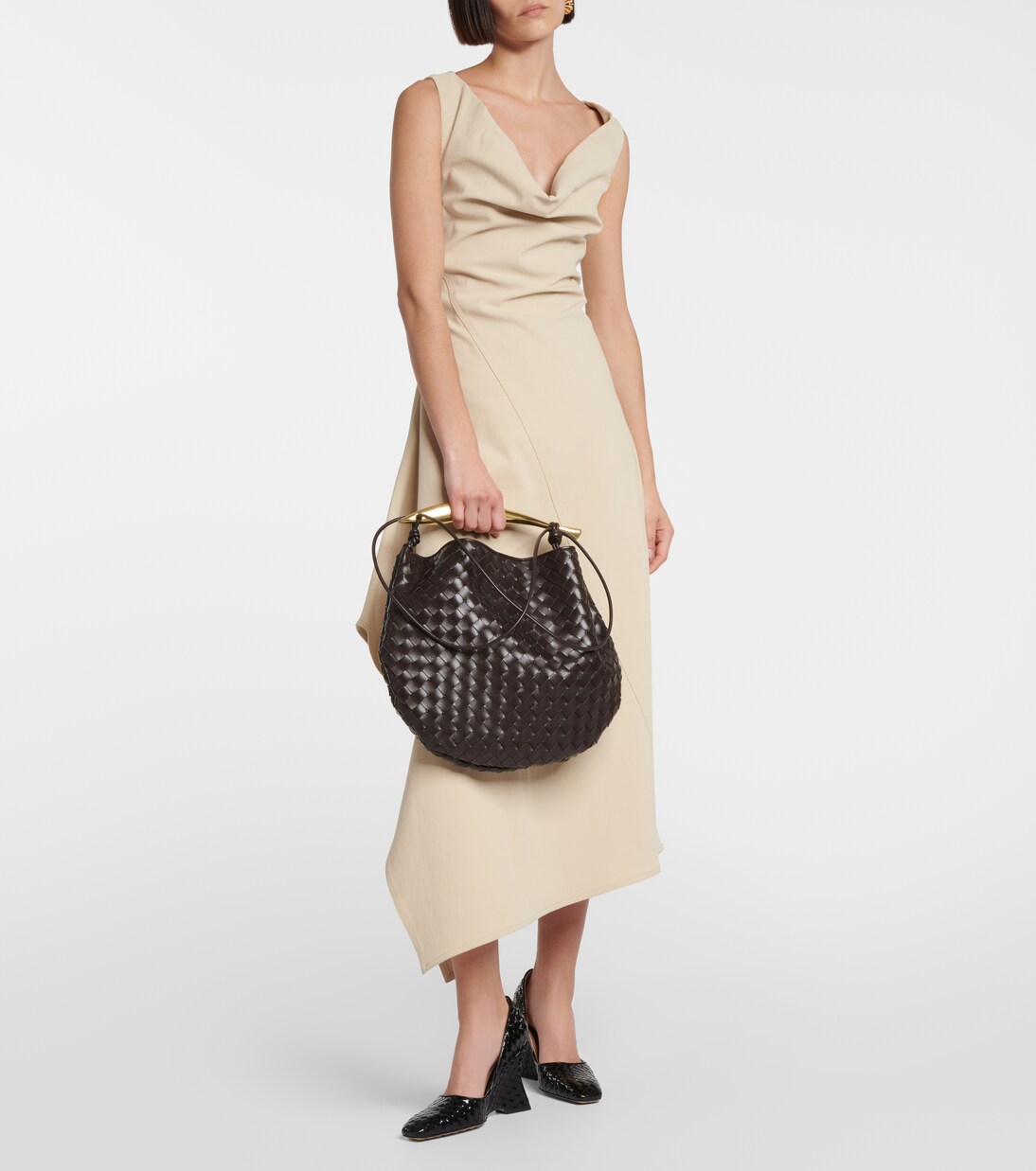 Sac Sardine Large Intrecciato en cuir | Bottega Veneta