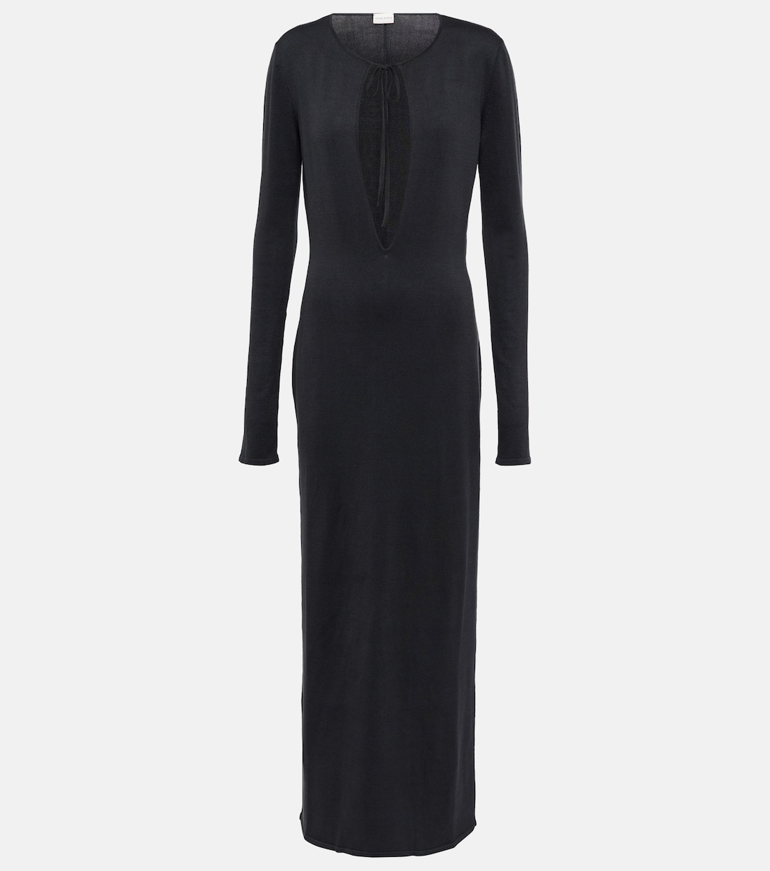 Abito lungo in seta con cut-out | Magda Butrym