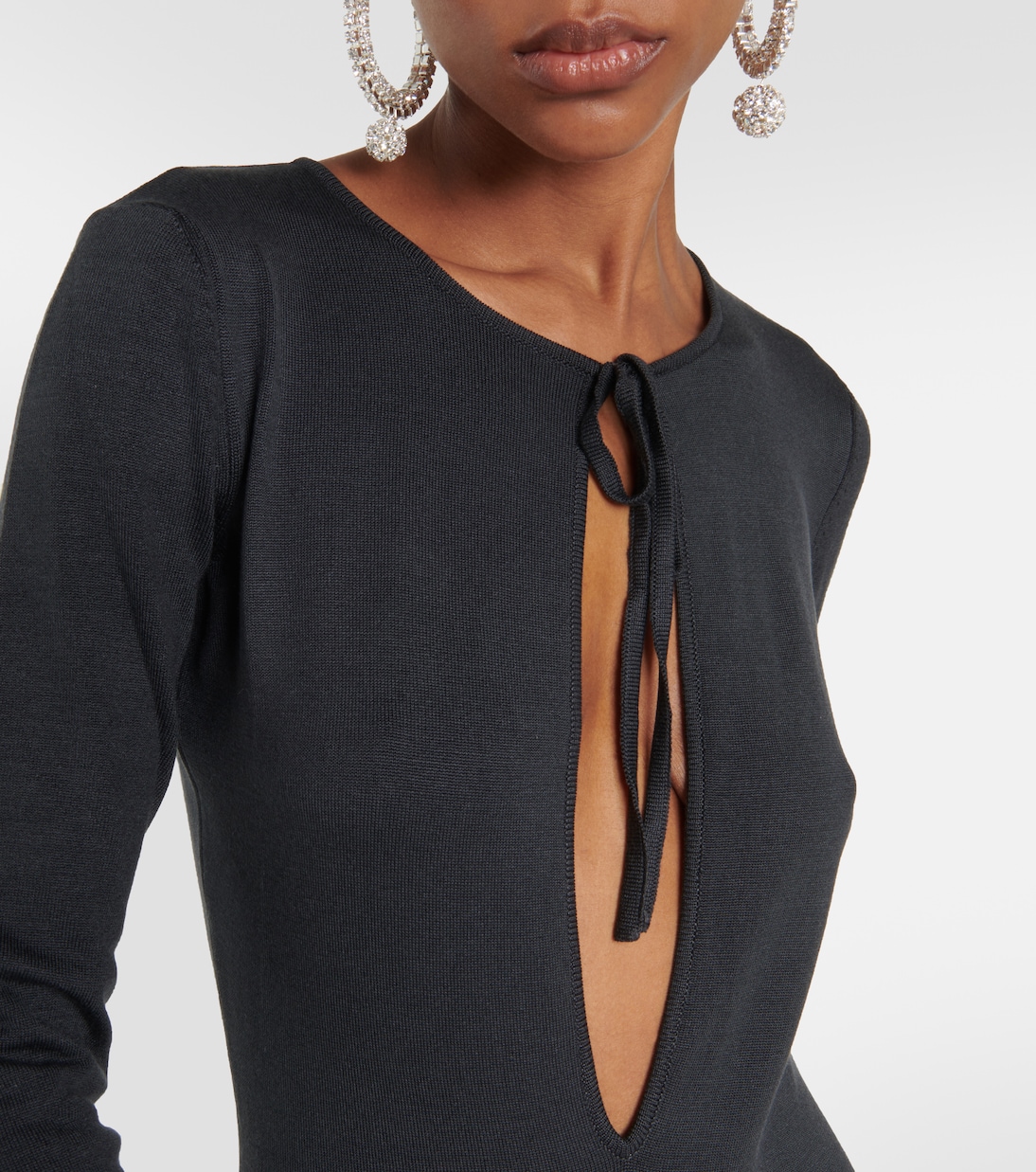 Abito lungo in seta con cut-out | Magda Butrym