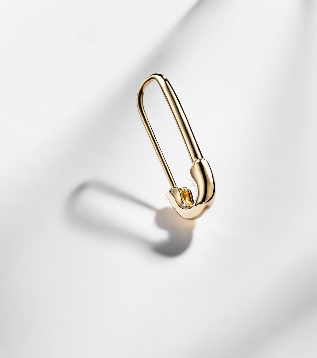 Orecchino singolo Safety Pin in oro 18kt | Anita Ko