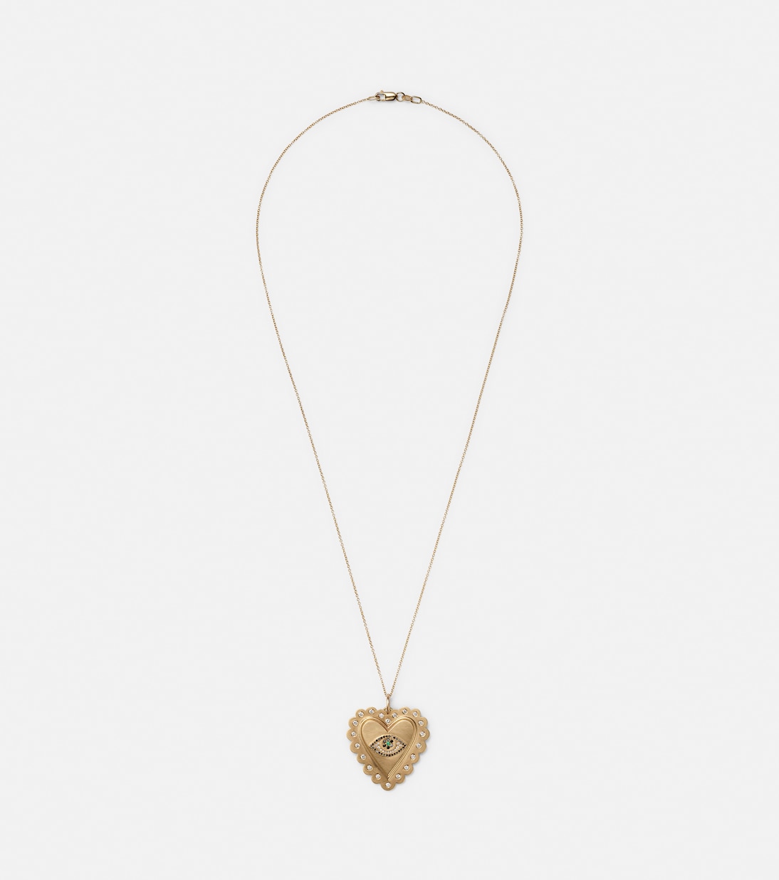 Collana in oro 18kt con diamanti e tsavoriti | Ileana Makri