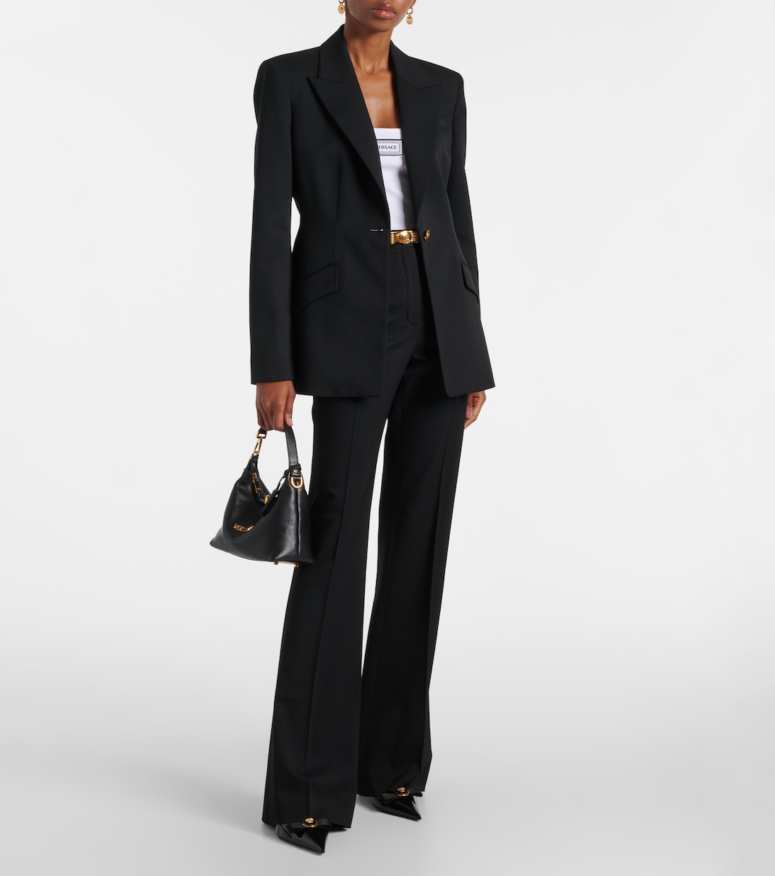 Wool-blend blazer | Versace