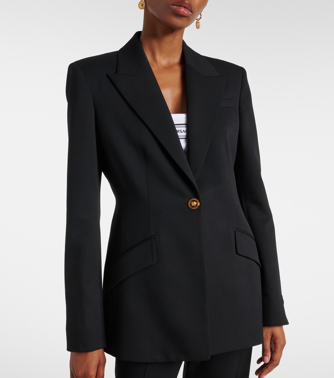 Wool-blend blazer | Versace