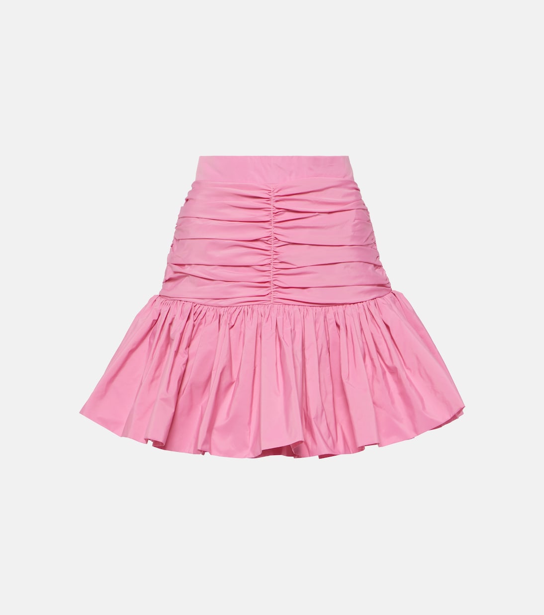 Ruffled high-rise faille miniskirt  | Patou