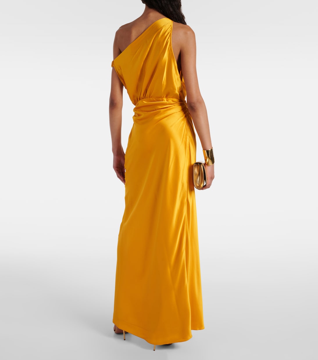 Robe longue en satin de soie | The Sei
