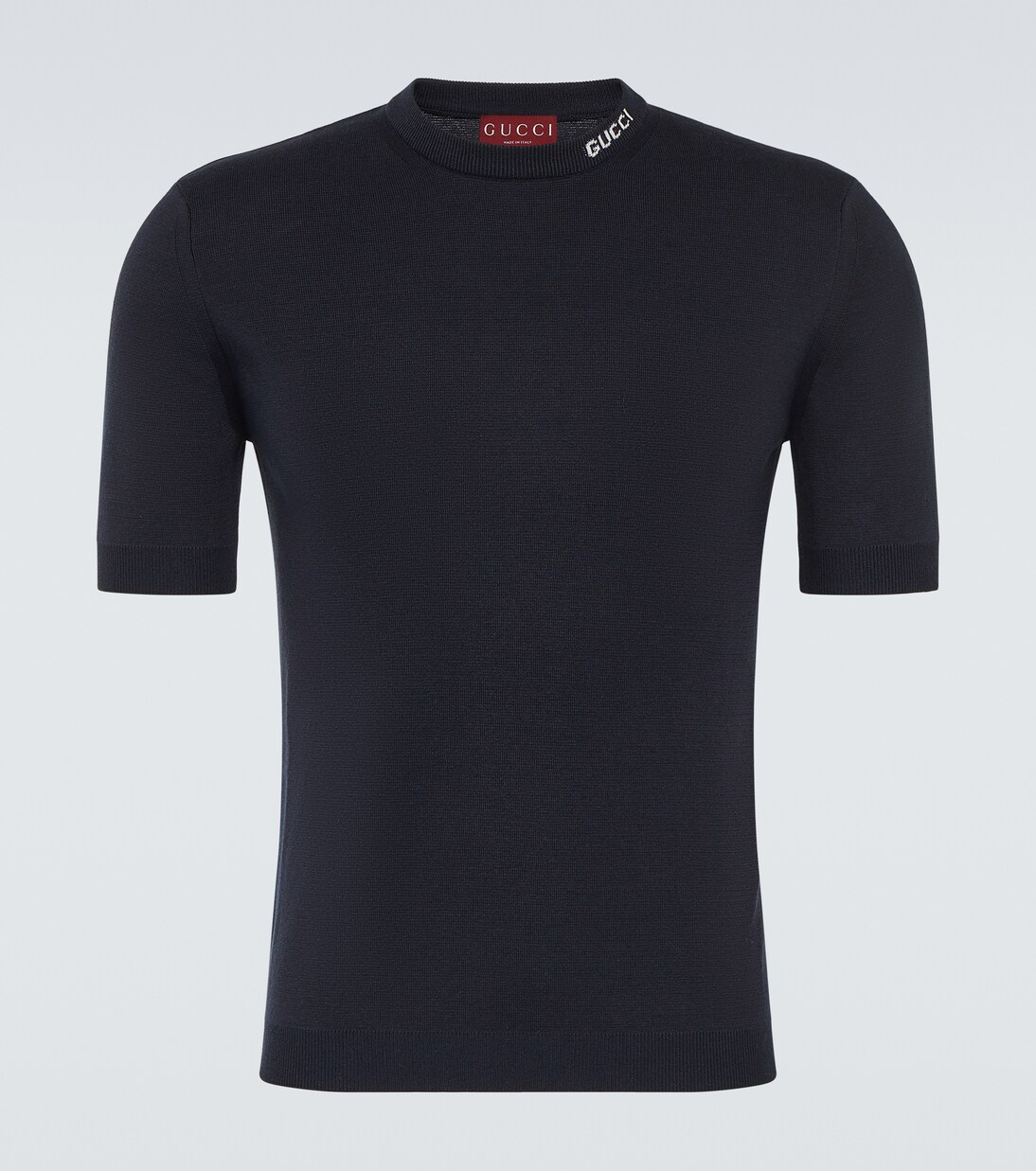 Logo silk and cotton T-shirt | Gucci