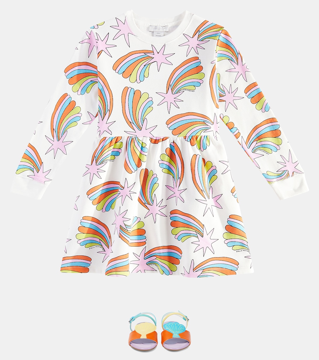 Robe imprimée en coton | Stella McCartney Kids